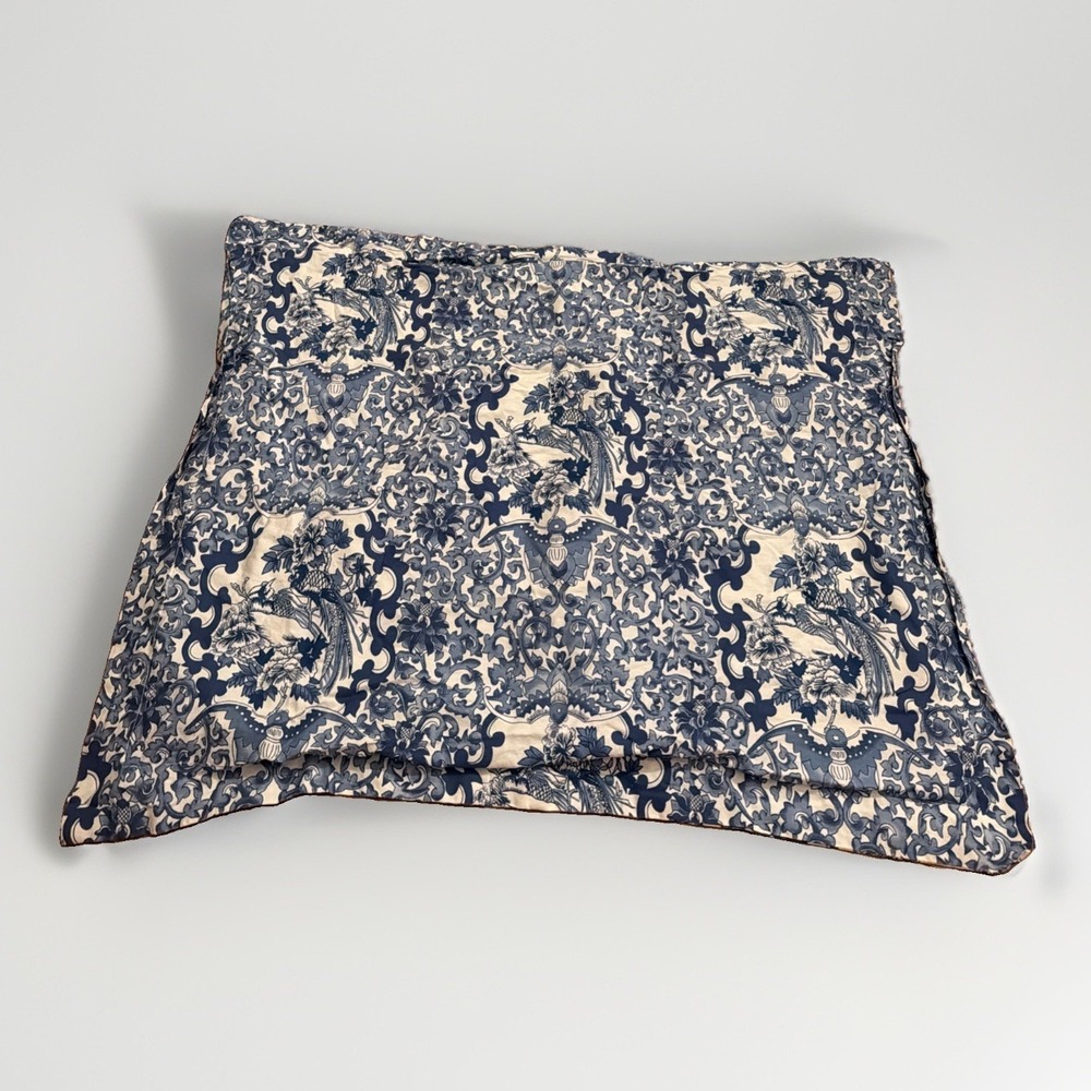 Ralph Lauren Tamarind Pillow Sham Cover Blue White Porcelain Standard